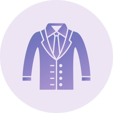 Coat web icon vector illustration