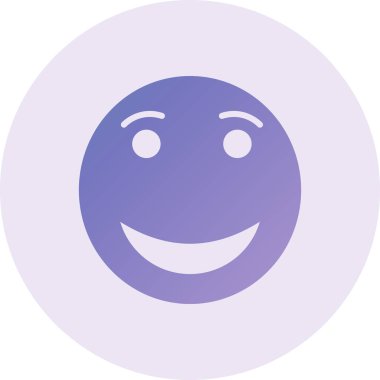 Gülümse ikon vektör illüstrasyonu