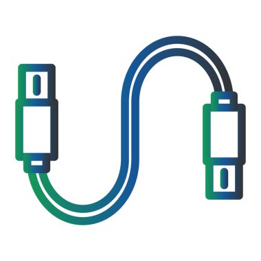 usb simgesinin vektör illüstrasyonu 