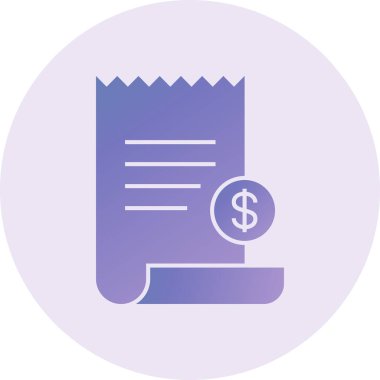 Para simgesinin vektör illüstrasyonu