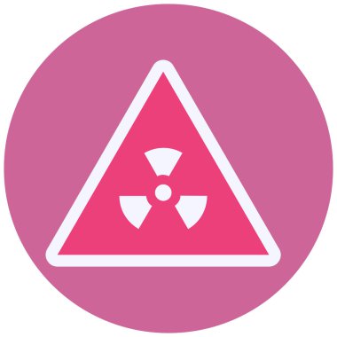 Radyasyon Vektörü Şekil Simgesi Tasarımı