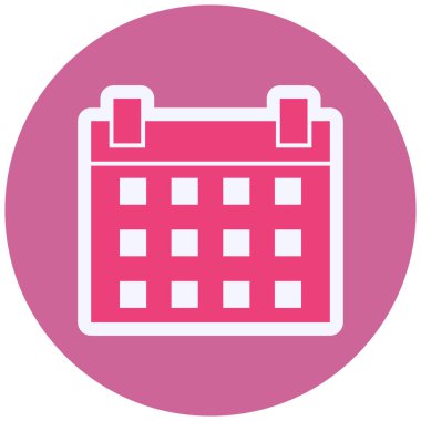 Takvim simgesi vektör illüstrasyonu 