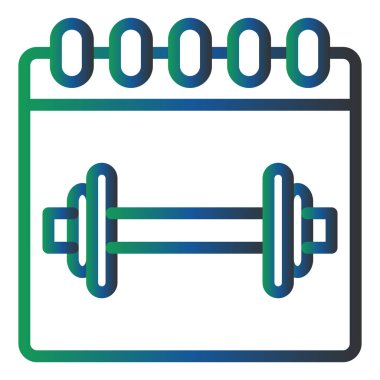 Takvim simgesi vektör illüstrasyonu 