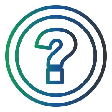 question mark icon, web illustration