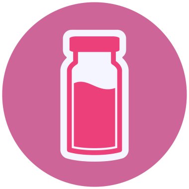 Şişeler Vektör Kabartma Simgesi Tasarımı 