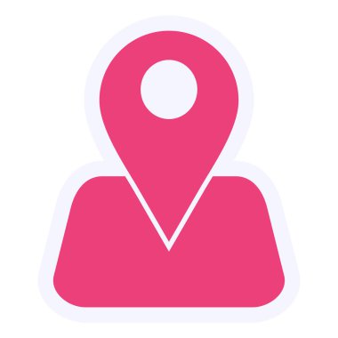 simple web illustration of location icon