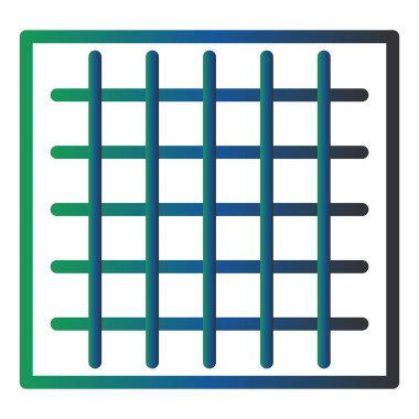 Izgara simgesinin vektör illüstrasyonu