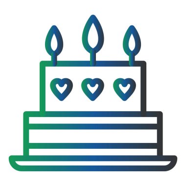 kek modern ikon vektör illüstrasyonu