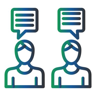 İletişim simgesinin vektör illüstrasyonu