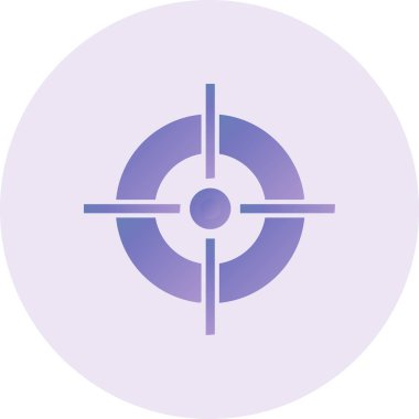 target circular icon, vector illustration