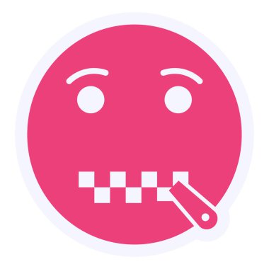 üzgün yüz ifadesi, vektör illüstrasyonu