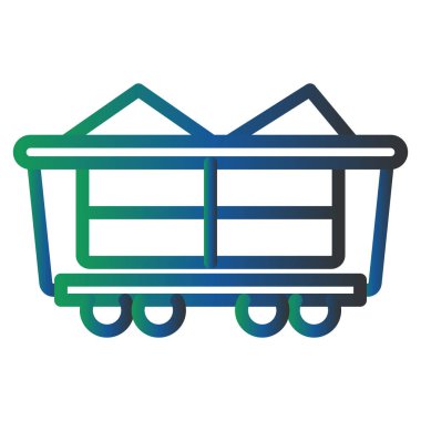 Alışveriş arabası. Basit resimleme