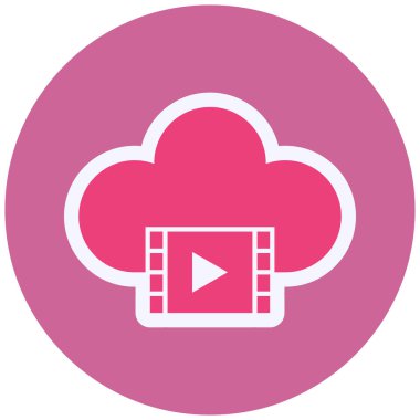 vector illustration of Cloud Movie