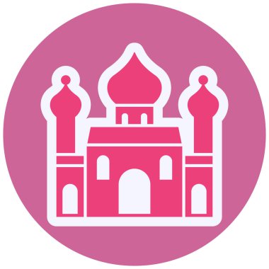 Kiliseye. Web simgesi basit tasarım