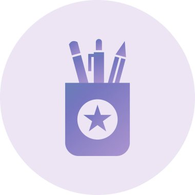 Kırtasiye simgesinin vektör illüstrasyonu