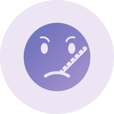 vector illustration of Sick 