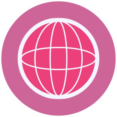 Dünya simgesinin vektör illüstrasyonu