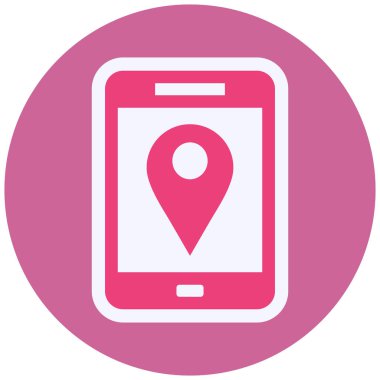 location pin map icon vector isolated illustration