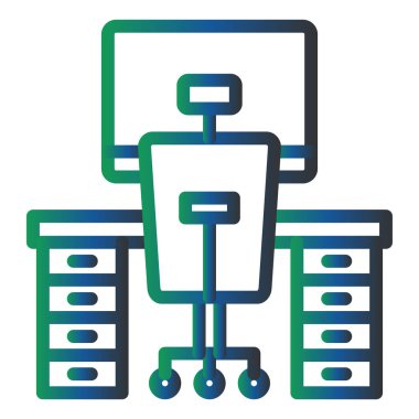 Çalışma Alanı Vektör Kabartma Simgesi Tasarımı