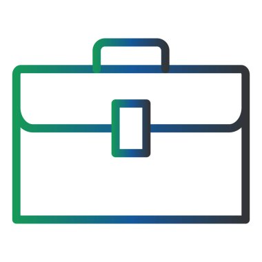 evrak çantası simgesi, vektör illüstrasyonu 