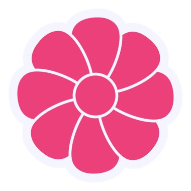 simple and beautiful illustration of flower with petals 