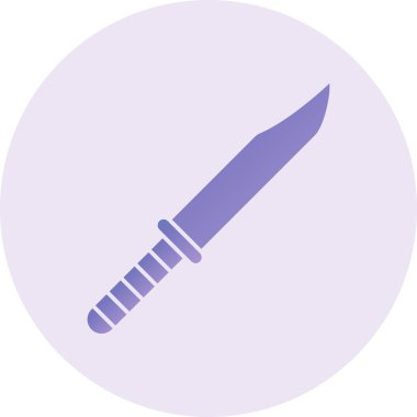 Bıçak. Web simgesi basit illüstrasyon