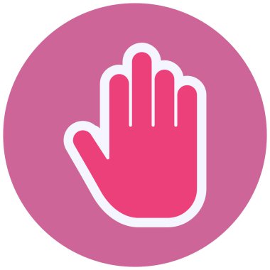 Elini ver. Web simgesi basit illüstrasyon