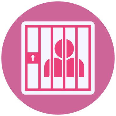 Convict flat vector icon
