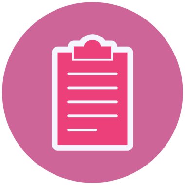 file, document, report, clipboard, education, management, treatment, bold, vector illustration
