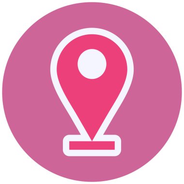 location pin map icon vector isolated illustration