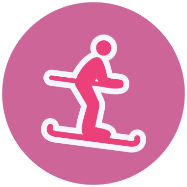 Kayak. Web simgesi vektör illüstrasyonu