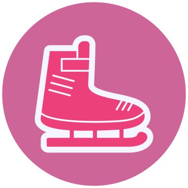 vector illustration of ice skate