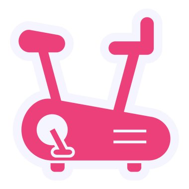 Exercising Bike  web icon simple illustration