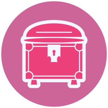 Göğüs modern simgesinin vektör illüstrasyonu