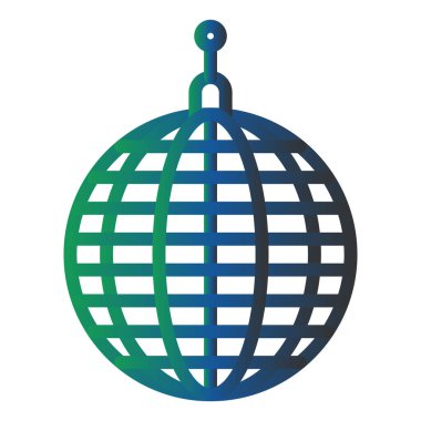 Ayna Topu Vektör Kabartma Simgesi Tasarımı 