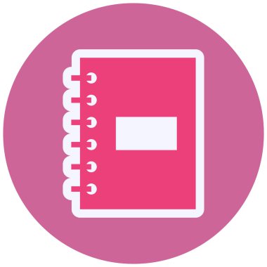 Not defteri simgesinin vektör illüstrasyonu 