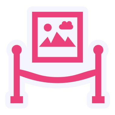 Exhibition icon. vector illustration