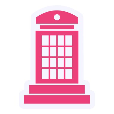 Phone Booth icon vector illustration
