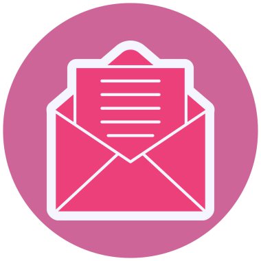 Mailing color  icon, vector illustration