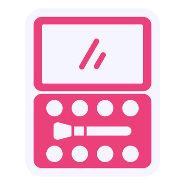 Makyaj. Web simgesi basit illüstrasyon