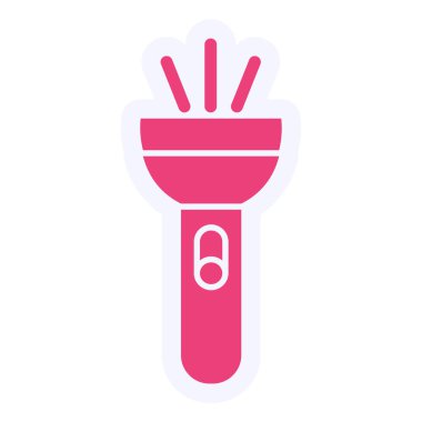 Meşale simgesinin vektör illüstrasyonu