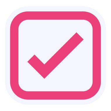 check mark icon. flat design. vector illustration.