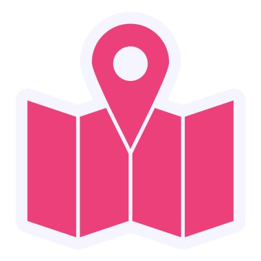 simple web illustration of location icon