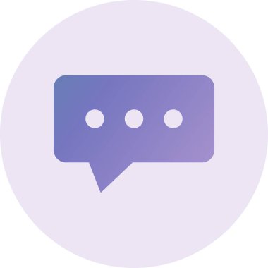 vector illustration of modern speech icon