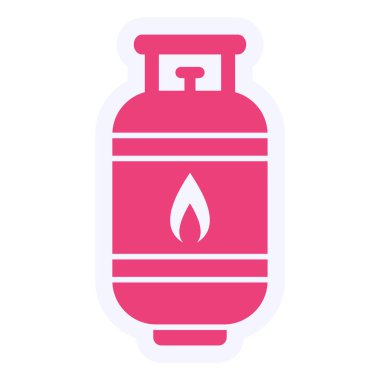 Gas Cylinder illustration, web icon  