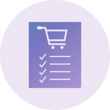 Alışveriş simgesinin vektör illüstrasyonu