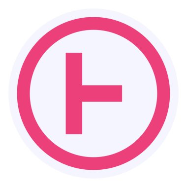 road sign. trendy flat color design icon template for web mobile apps 