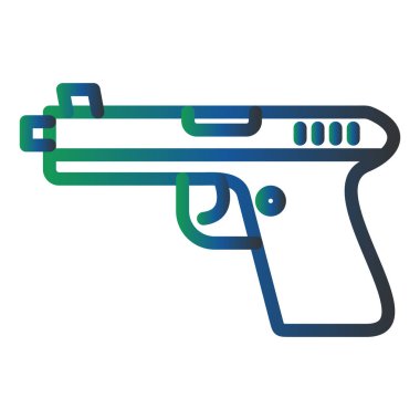 web illustration of gun, protection concept