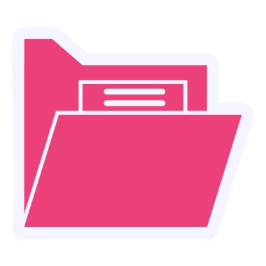 folder web icon. simple illustration