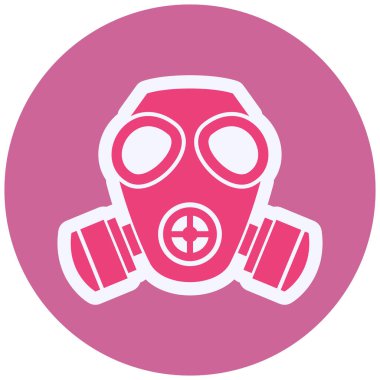 gaz maskesi vektör çizim